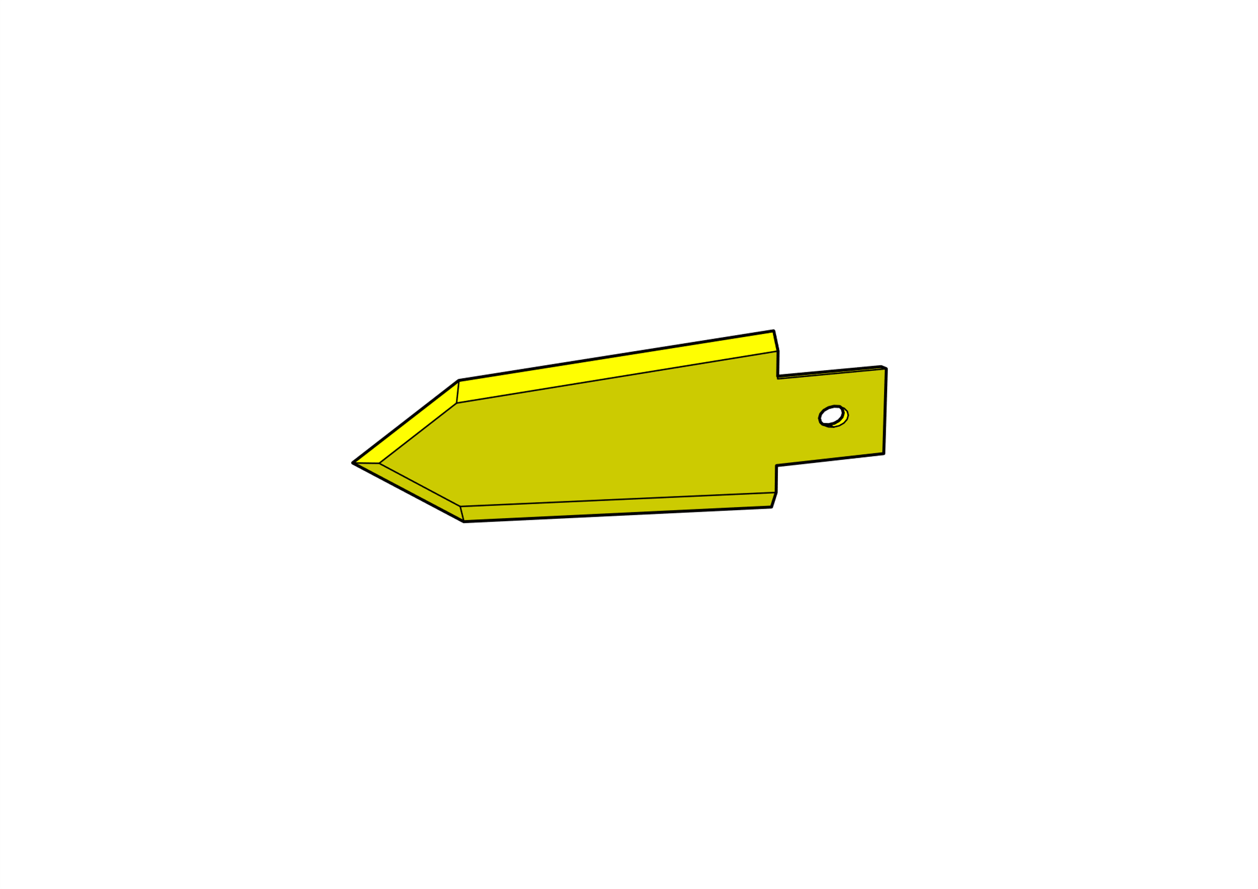 flat cutting blade